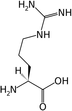 l-arginina - wzór chemiczny